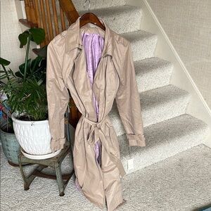 NWT A New Day Elegant Beige Midi Trench Coat XL